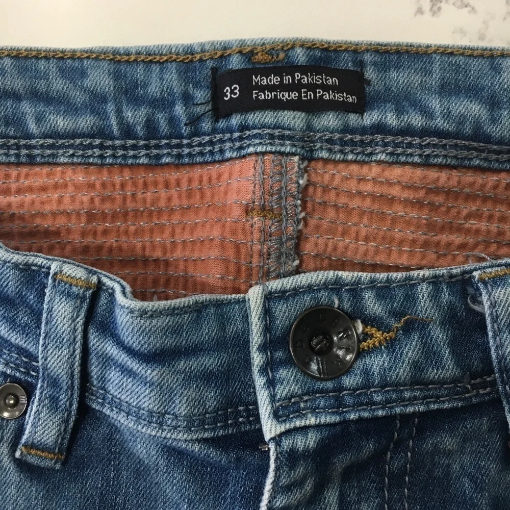 BDG men distressed skinny jeans blue size:33